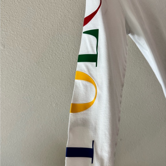 Boys Polo Ralph Lauren White Long Sleeve Tee - Picture 5 of 6